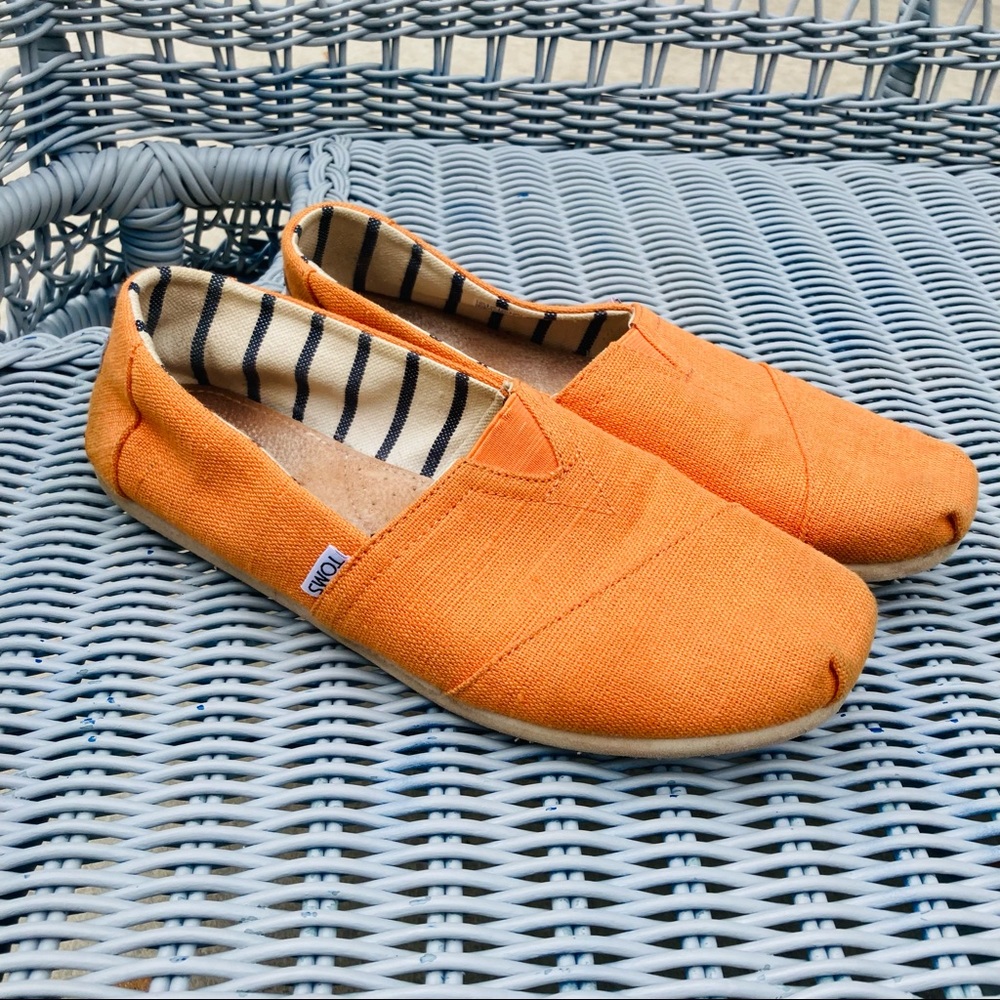 Orange Toms.